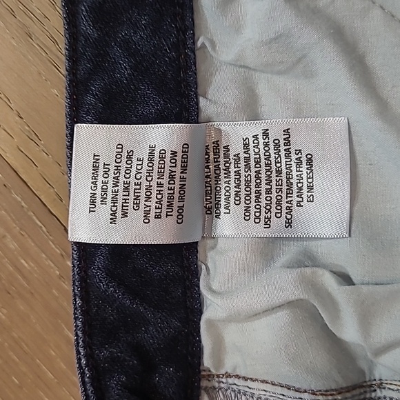 EUC Idyllwind Jeans Women's sz 12 Mis Rise Dark Wash Raw Hem Flare Denim Jean - Picture 8 of 11